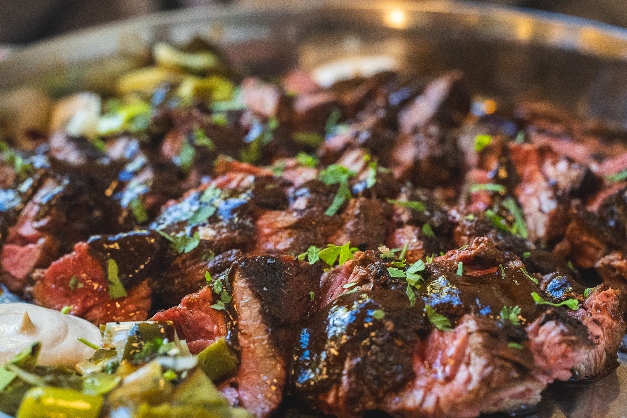 Medium rare steak