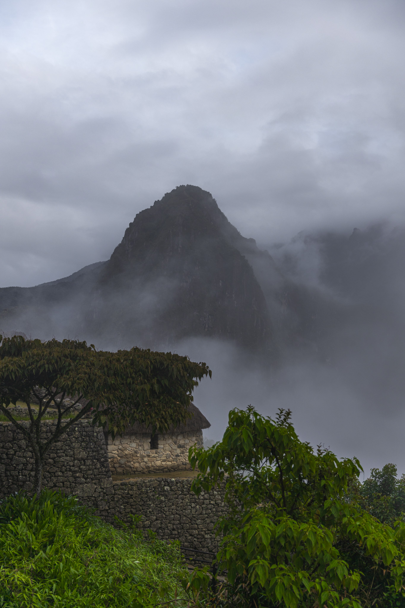 View from the entrance of Machu Picchu