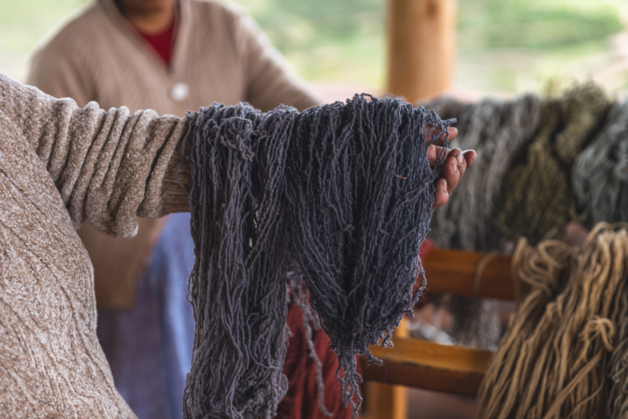 Different colored textiles