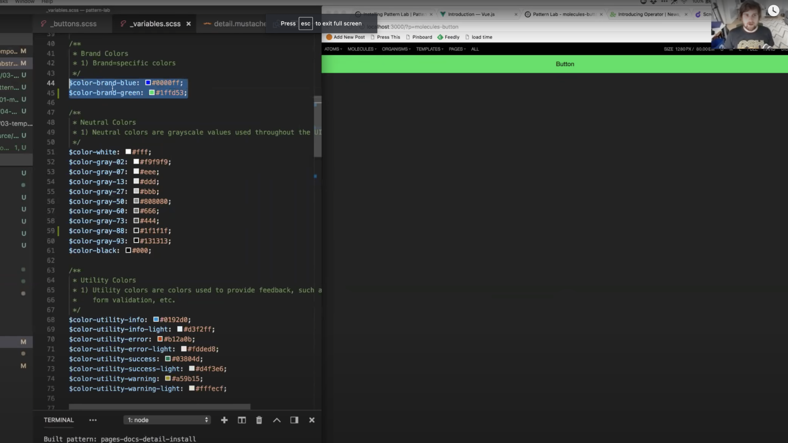 Brad Frost designing in the browser